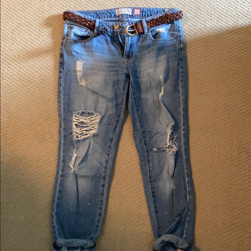 Boyfriend fit distressed Jeans